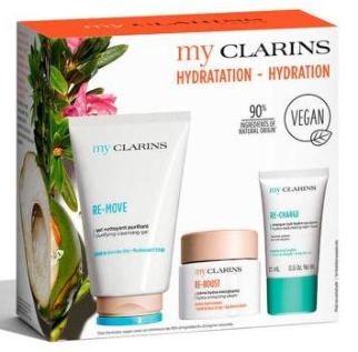 Clarins Set My Clarins: gel limpiador 125 ml + crema Re-Boost 50 ml + mascarilla 15 ml